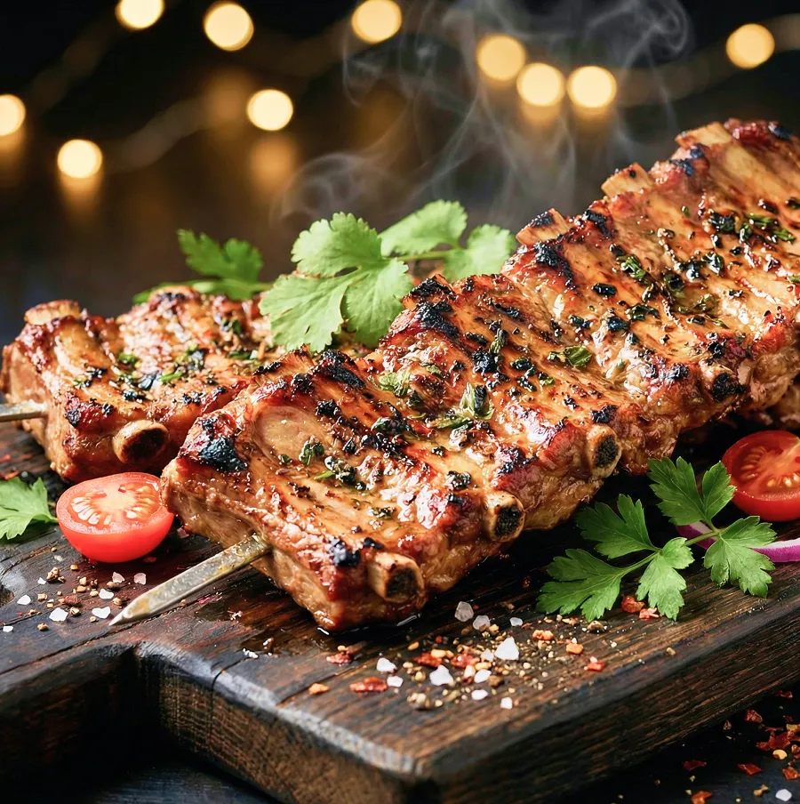 Шашлык из свиных ребрышек