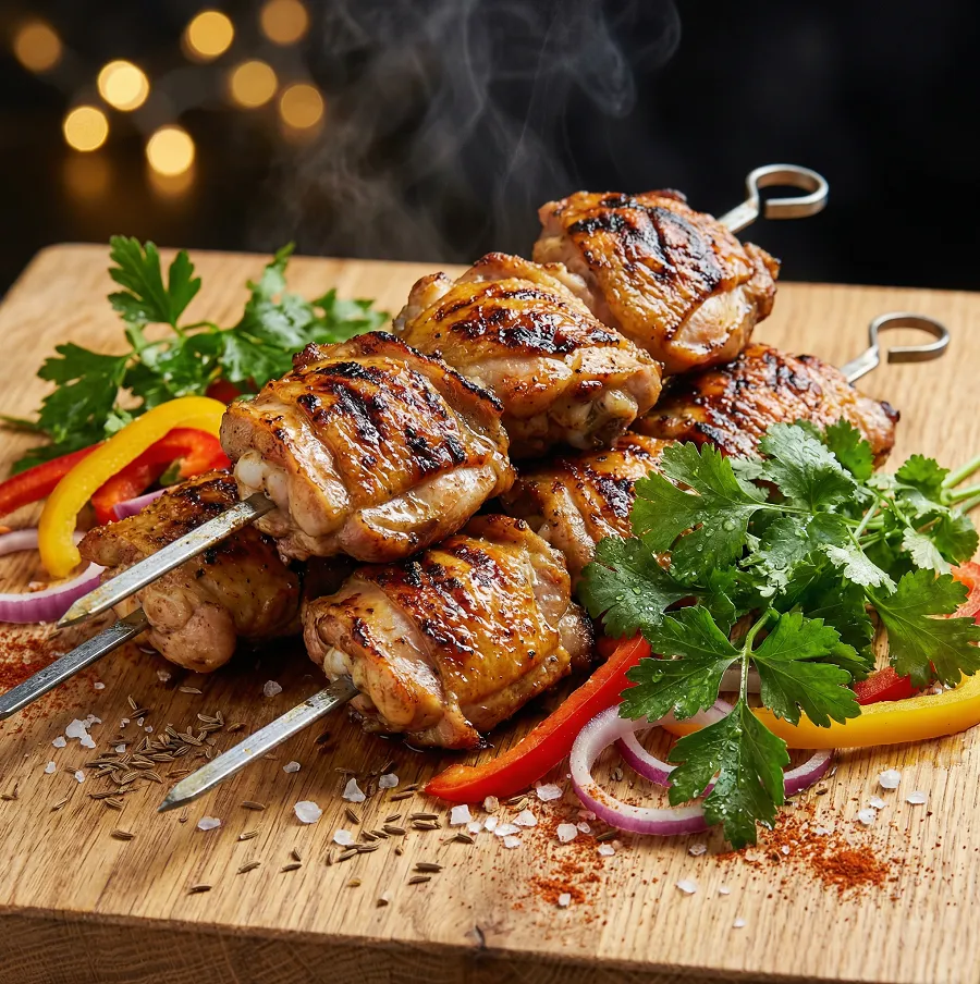 Шашлык из куриных бедрышек